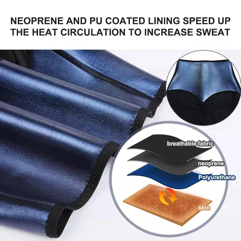 Slimming Pants Waist Trainer Shapewear Tummy Hot Thermon Sweat Leggings Fitness Workout Sweat Sauna Pants Body Shaper.